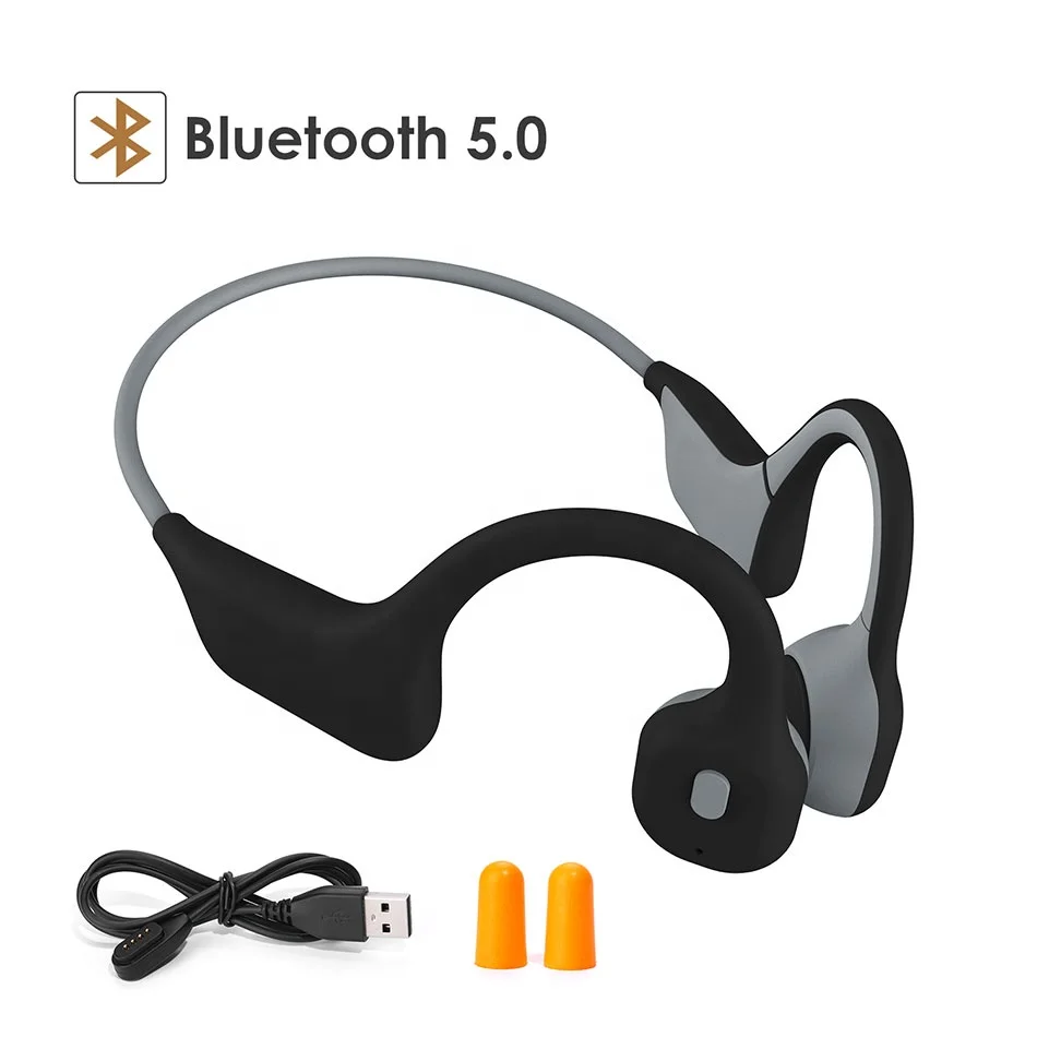 DG08 Quality Wireless Bluetooth Bone Conduction Earphone Stereo Earbud Sport Waterproof Sweatproof Headphones With Microphone