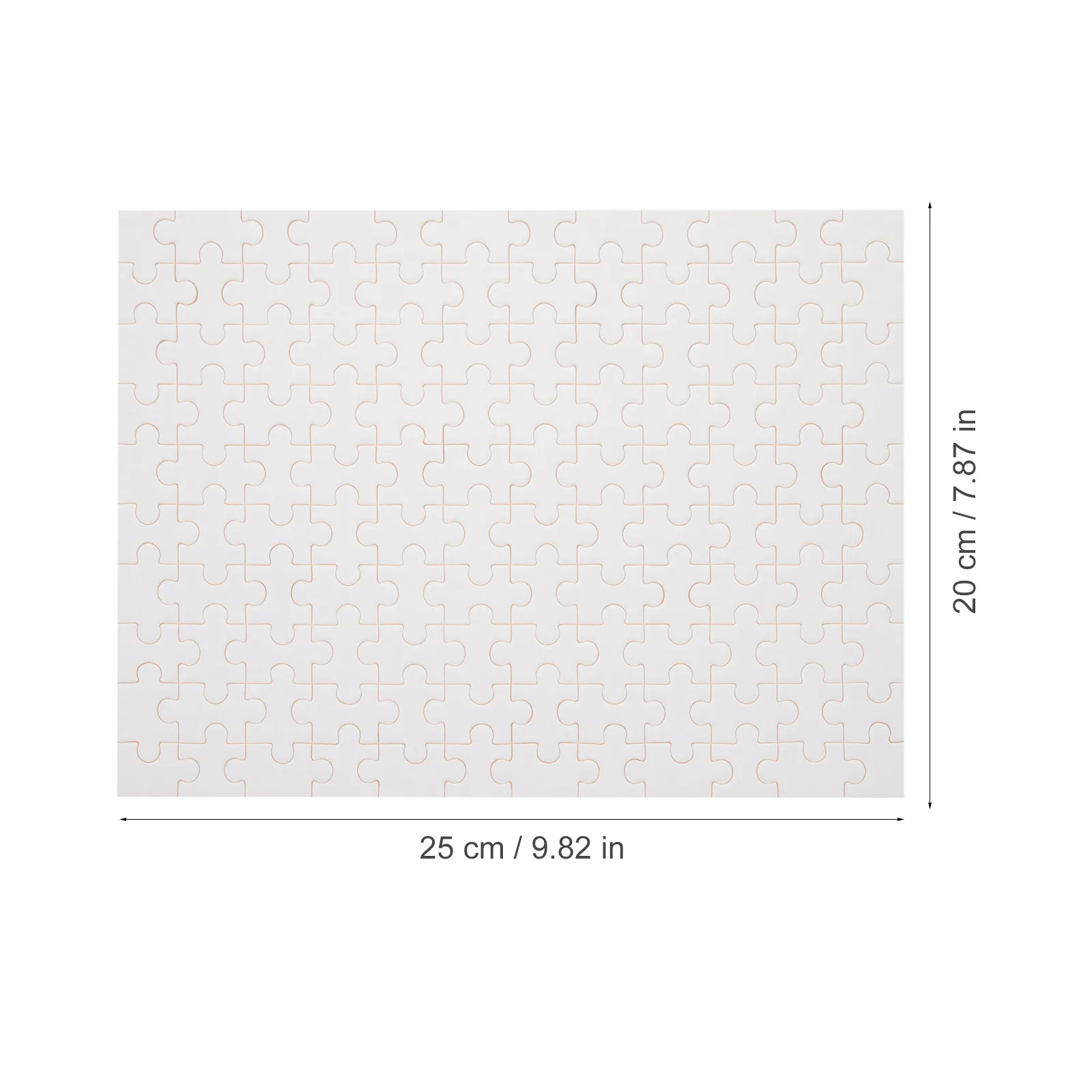 5 ensembles de pièces de puzzle vierges pour sublimation, bricolage, transfert thermique, puzzle de sublimation, blancs pour l'impression personnalisée et