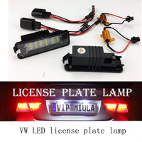 2PCS 18LED 6500K LED Bulbs Car Dome Map License Plate Lights Lamp With Energy Saving Equipped With Decoder White For Car Styling