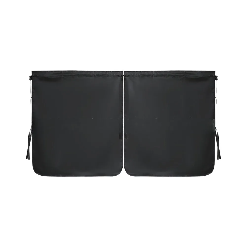 Oxford Fabric Vehicle Partition Shade Curtain 5 pcs Black Coated for Privacy Interior Separation and Light Control