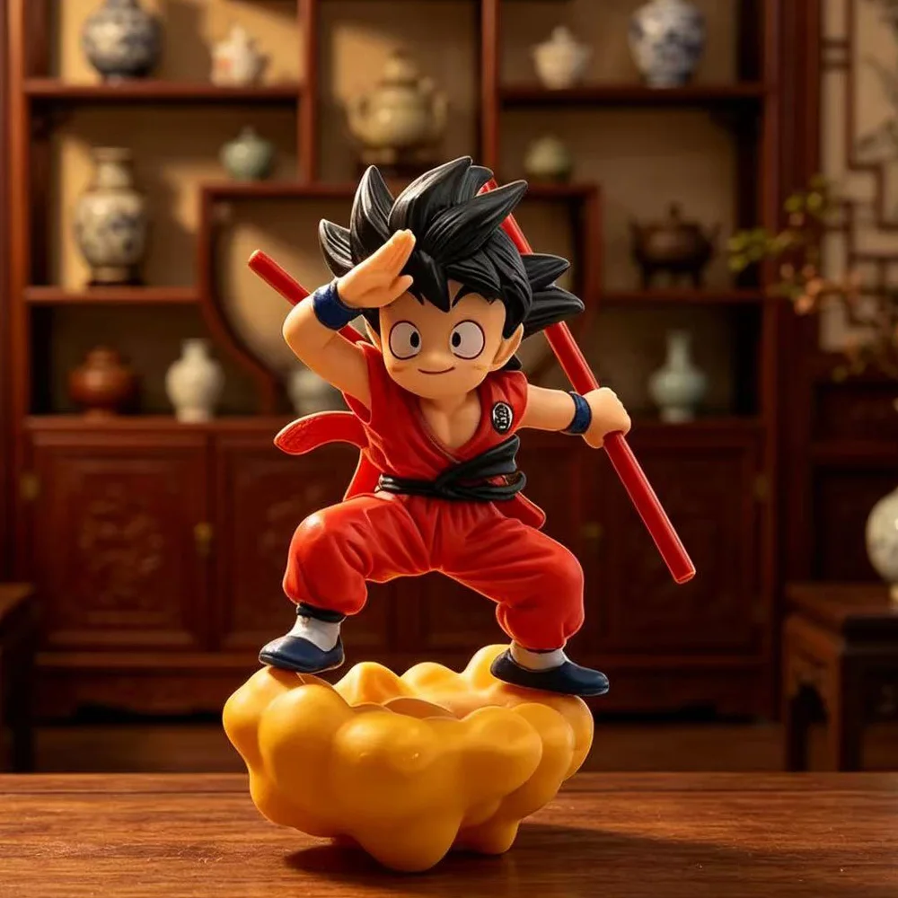

Anime Dragon Ball Son Goku kawaii Action Figure PVC Mode doll Toy car ornaments Rearview mirror pendant Collection Gifts