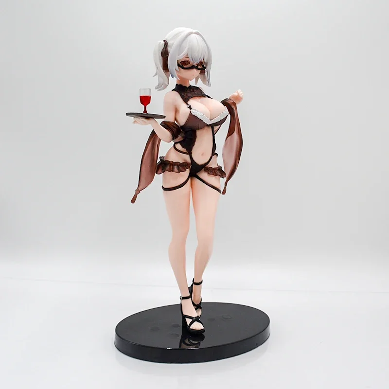 28cm Animester Wine Waiter Girl Cynthia Sexy Anime Girl Figure Little Devil Action Figure Hentai Figurine Adult Model Toys Gifts