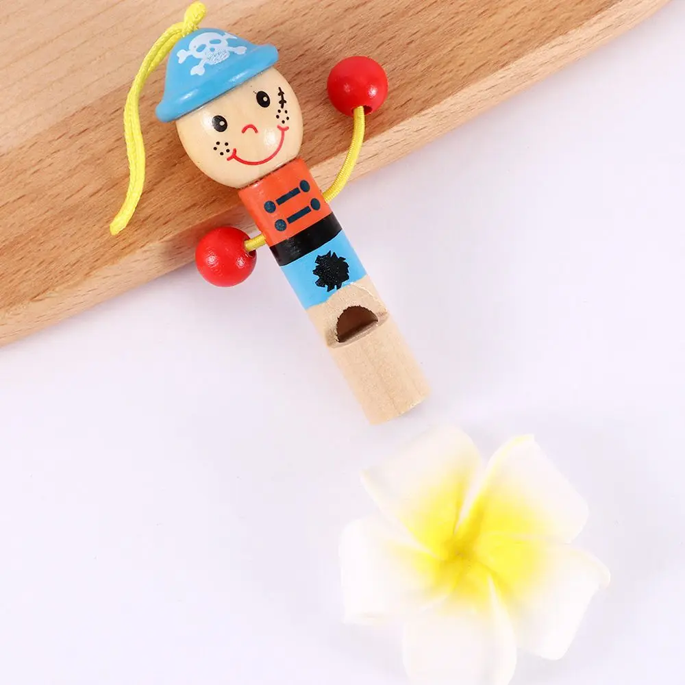 Cute Educational Party Favors Little Pirate Whistle Wooden Toys Kids Toys Musical Gift