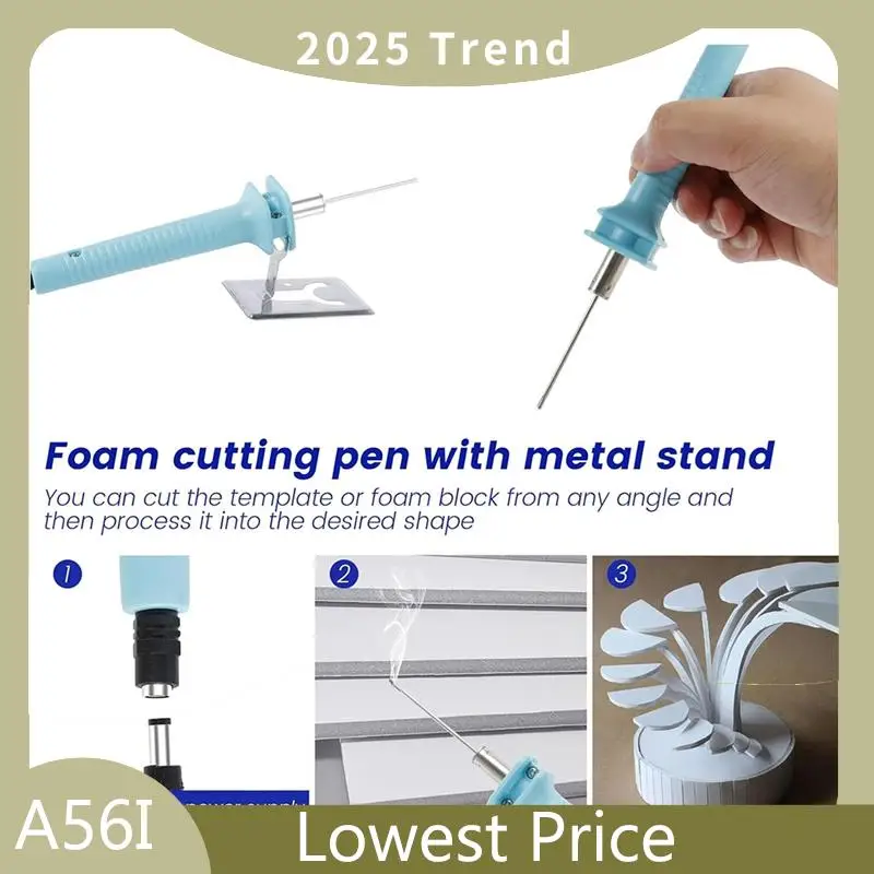 

A56I Top Foam Cutter Pen Wire Foam Cutter Styrofoam Hot Cutting Tool For Art Making (50 Mm) US Plug
