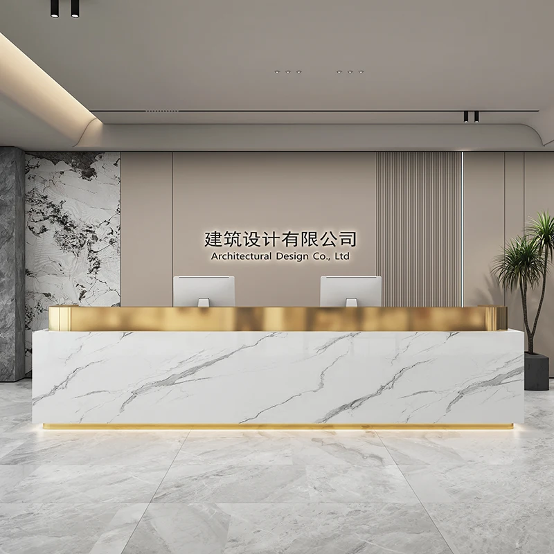 Front Desk Reception Counter Salon Lectern Restaurant Pulpit Shop Counter Cashier Hair Salon Bar Mostrador Oficina Furniture