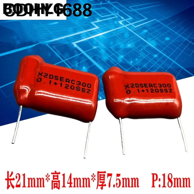 5 قطعة HO فيلم مكثف مصرف البحرين المركزي 0.1 فائق التوهج 100nf 104 120r 120 أوم 300 فولت قوس طفاية