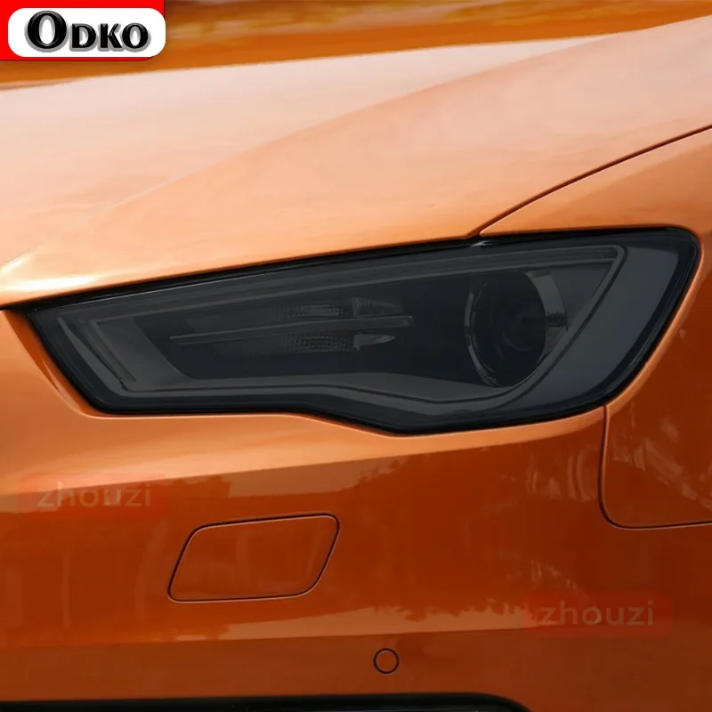 

Car Headlight Protective Film Transparent Smoked Black TPU Sticker For Audi A3 8V S3 RS3 8Y 2021 2022 S Line Sportback 2014-On