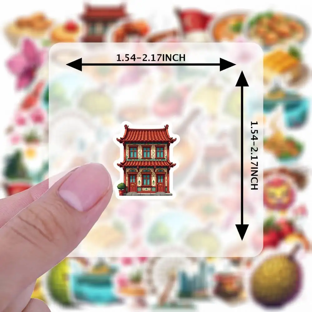 35 قطعة-50 قطعة ملصقات الطبيعة غريب الأطوار واقعية سيتي سكيب الغذاء ملصقات القرطاسية ملصقات لأجهزة الكمبيوتر المحمول دراجة نارية الأمتعة الهاتف #3