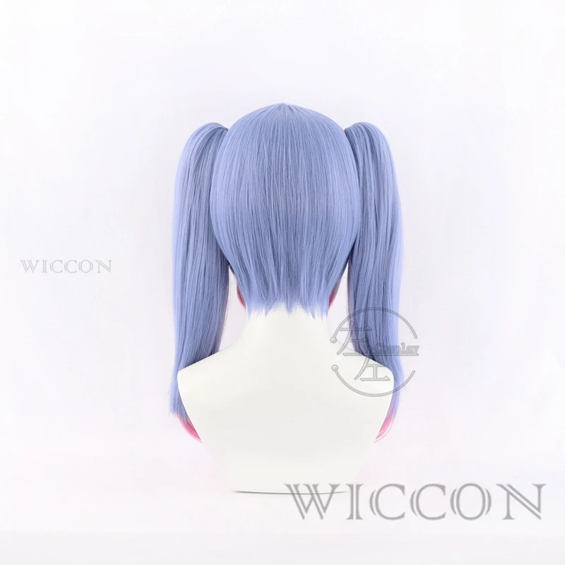 Miiku Rabbit Hole Cosplay Wig Heat Resistant Role Play Idol Vtuber Headwear Heat Resistant Synthetic Halloween Role Play