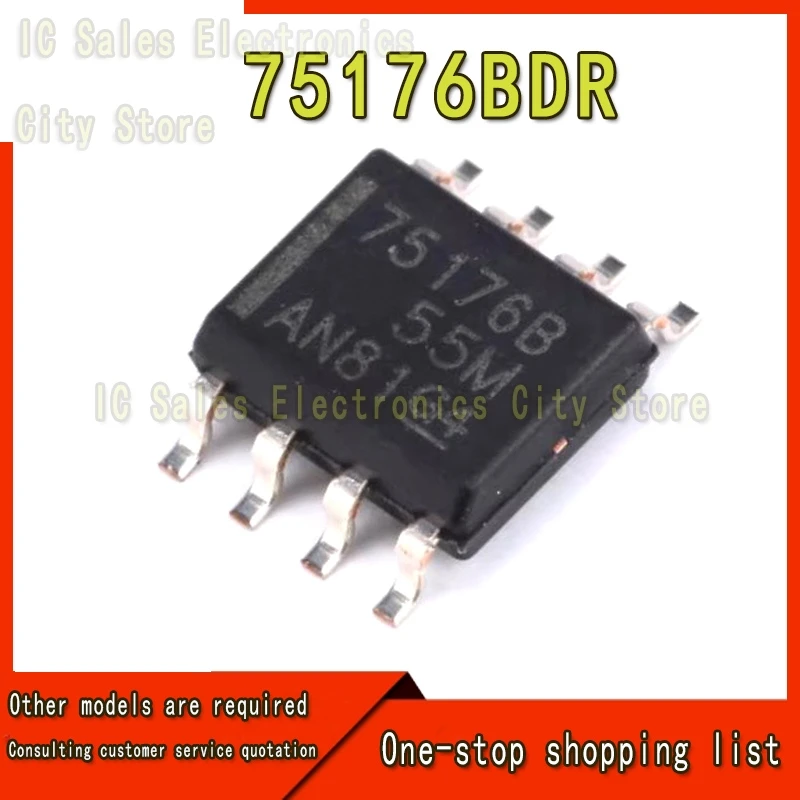 SN75176BDR SOP8 SN75176B Sop SN75176 Sop-8 75176B Smd Ic, 100 Pièces