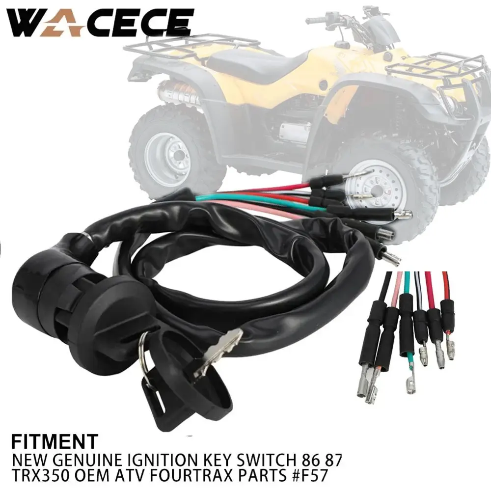 

ATV Motorcycles Accessories Electric Door Lock Plug Ignition Key Switch Replaces PP Moto For HONDA TRX350 OEM TRX 350 86 87 4X4