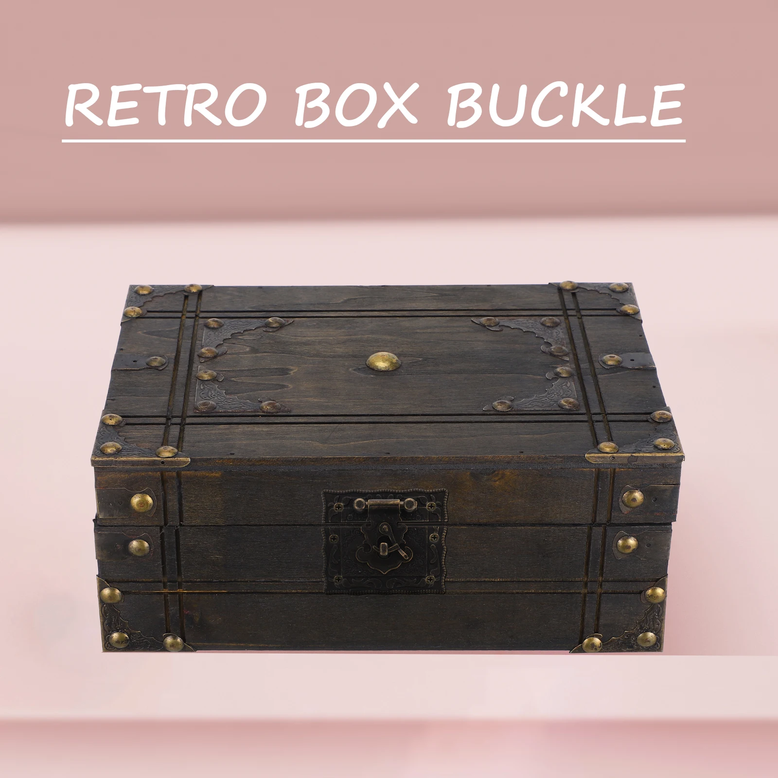 

Alloy Buckle Cabinet Knobs Hasp Latch Metal Lock Replaceable Zinc Vintage Hardware Gift Boxes Packaging Cases