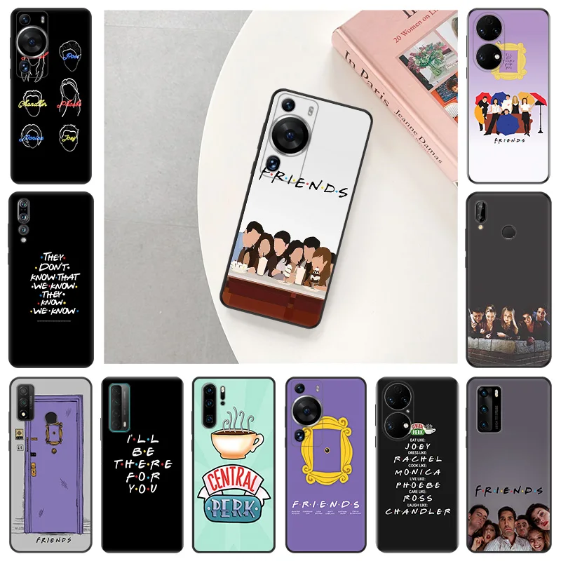 Phone Case For Motorola G50 G51 G60 G71 G30 G31 Edge20 30 40 G73 Huawei P40 P30 P20 P-Smart Friends Central PERK Anti-Drop Cover