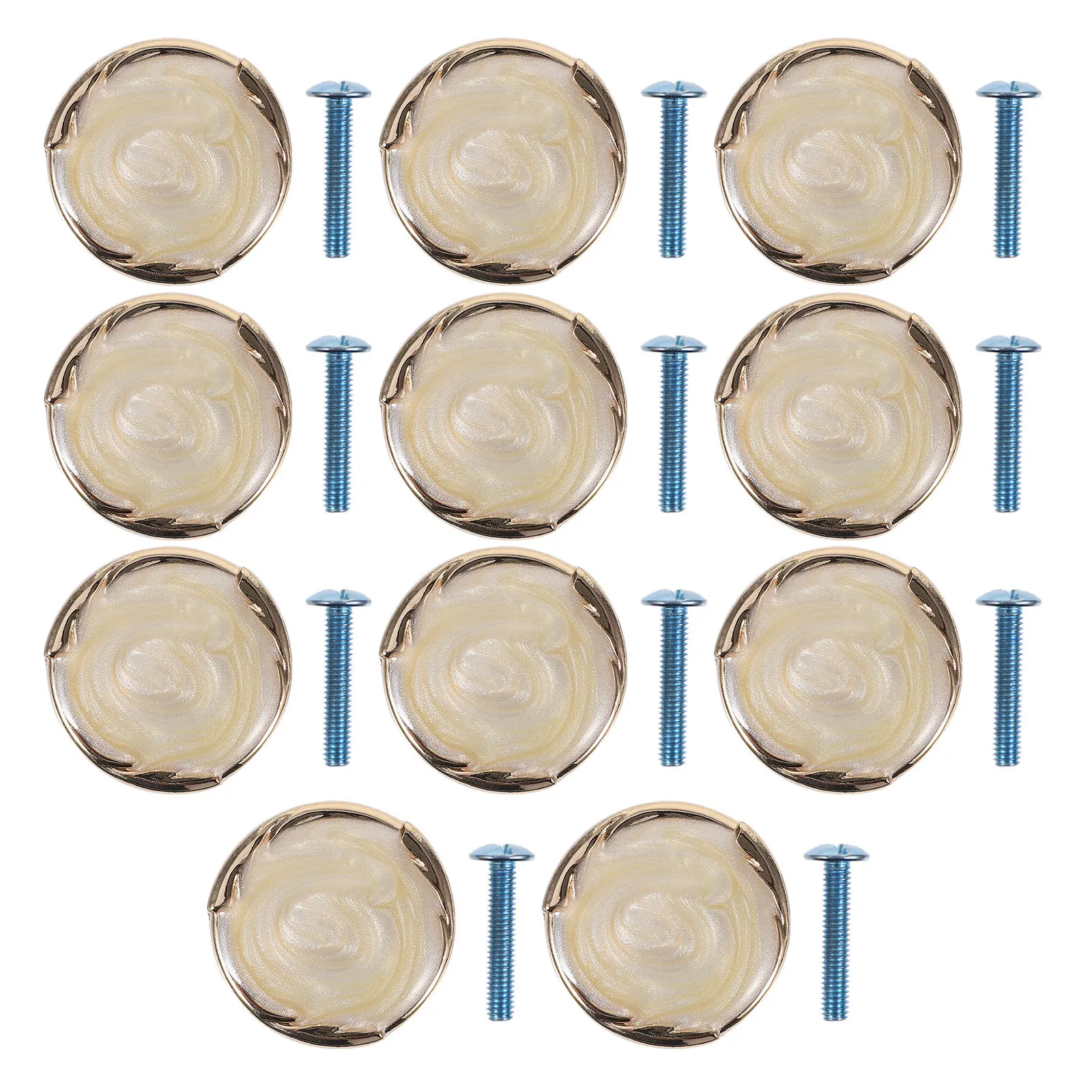 

10Sets Cabinet Pull Handles Zinc Alloy Drawer Knob for Furniture Door Cupboard Modern Round Handle Replacement Hardware