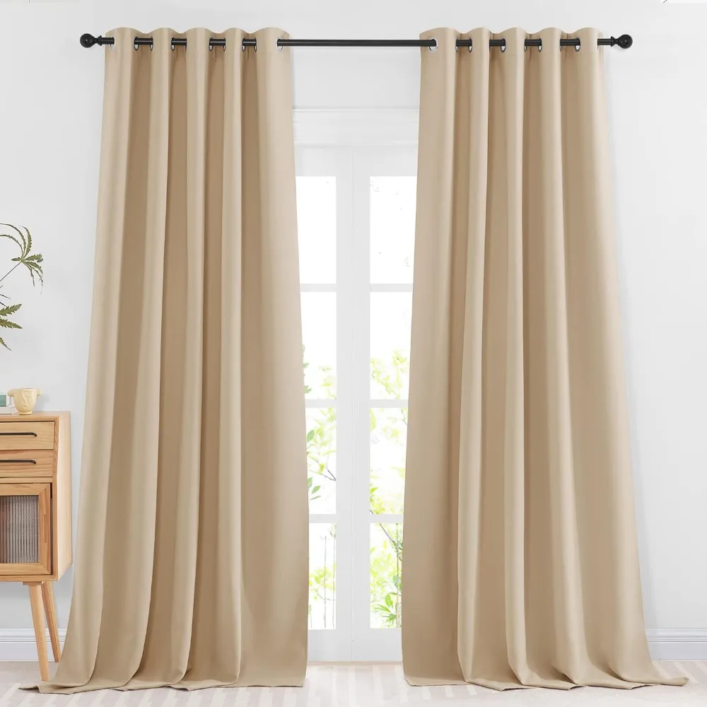 

NICETOWN Room Darkening Curtains & Drapes for Room Divider - Grommet Thermal Curtains Light & Sound Reducing Window Treatments