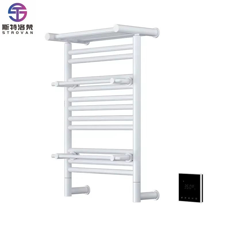 Modern White Aluminum Electric Wall-Mounted Towel Heater  for Bathroom Living Room Bedroom