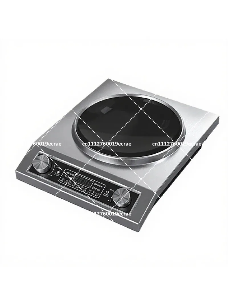 Concave Induction Cooktop, Commercial Shabu Shabu Hot Pot Cooker, High Power Stir-Fry Multi-Functional Electric Stove