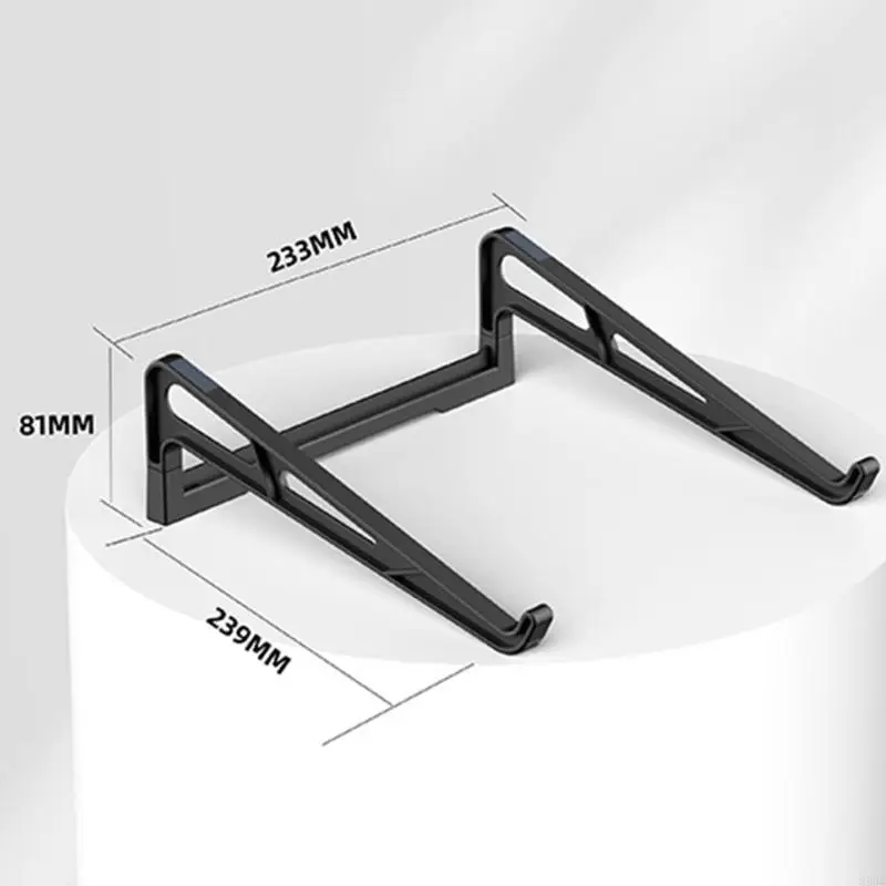 Ventilated Laptop Stand with Open-Frame Support, Flat Storage Design, and Desk Use for Office Study and Creative Tasks 896C