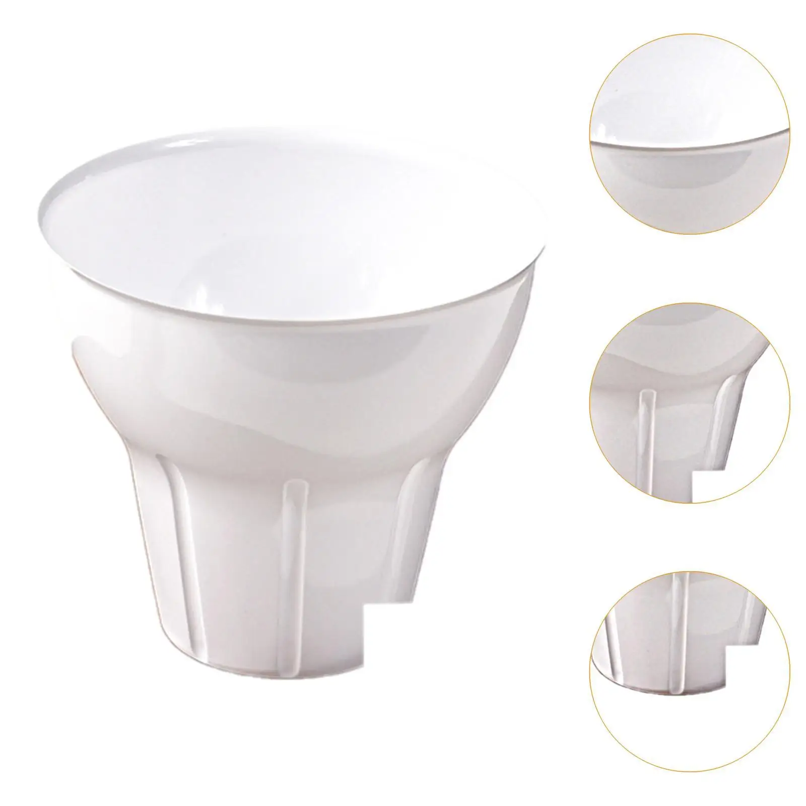 50 Pieces Reusable Plastic Ice Cream Bowls Set Chocolate Pudding Bowls