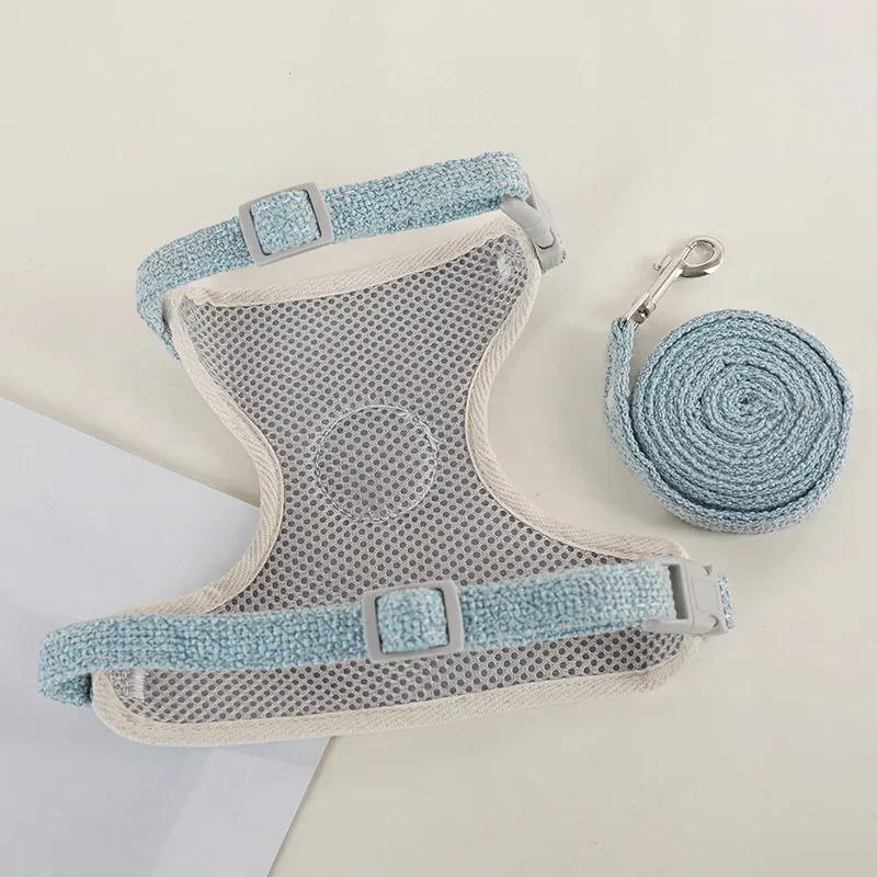 Cute Rabbit  Harness and Leash Set, Bunny Pet Accessories, Vest Harness, Leashes for Outdoor Walking Small Pets Supplies