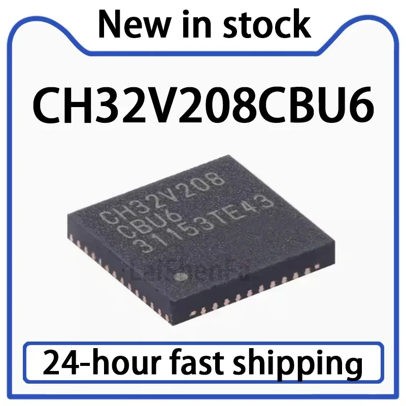 1PCS CH32V208CBU6 QFN-48 RISC-V Core 32-bit Microcontroller MCU Original Stock