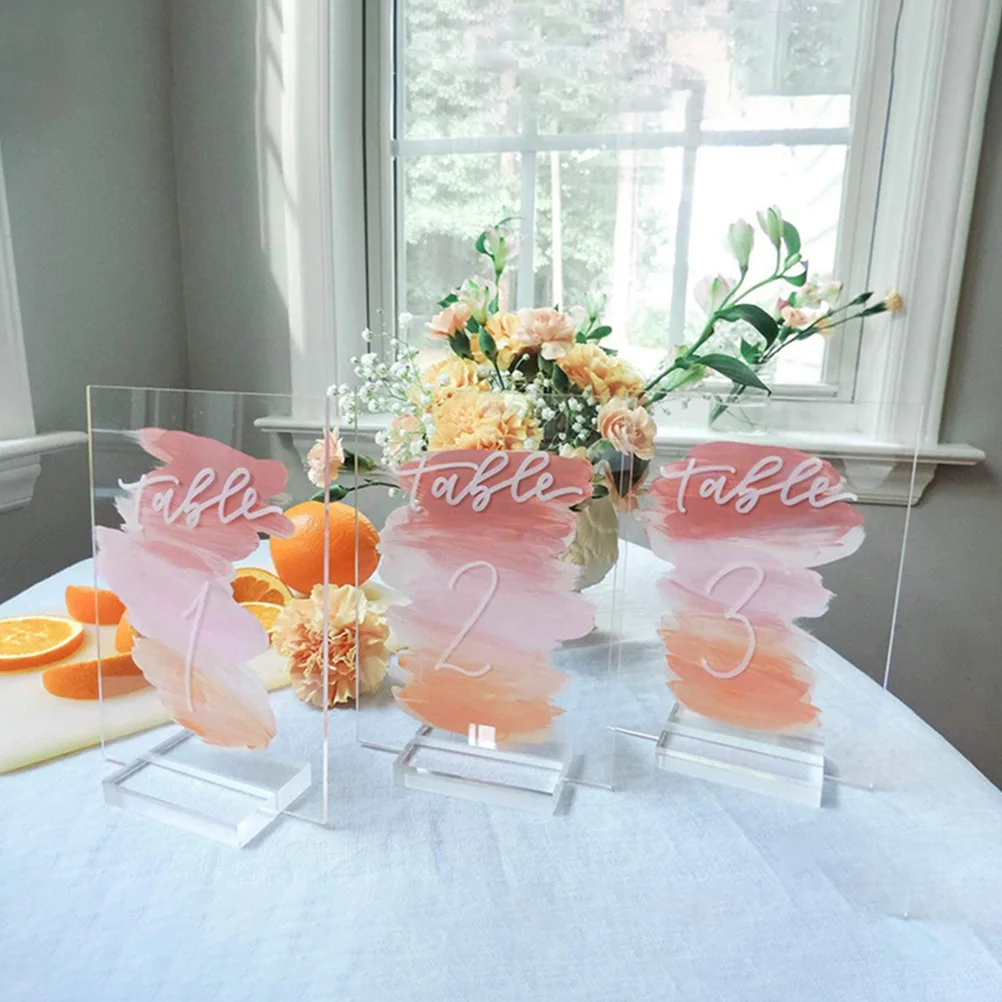 

8Pcs Clear Acrylic Cards Holder Stand for Business Cards Photo Postcard Slot Base Multipurpose Sign Display Office Desk