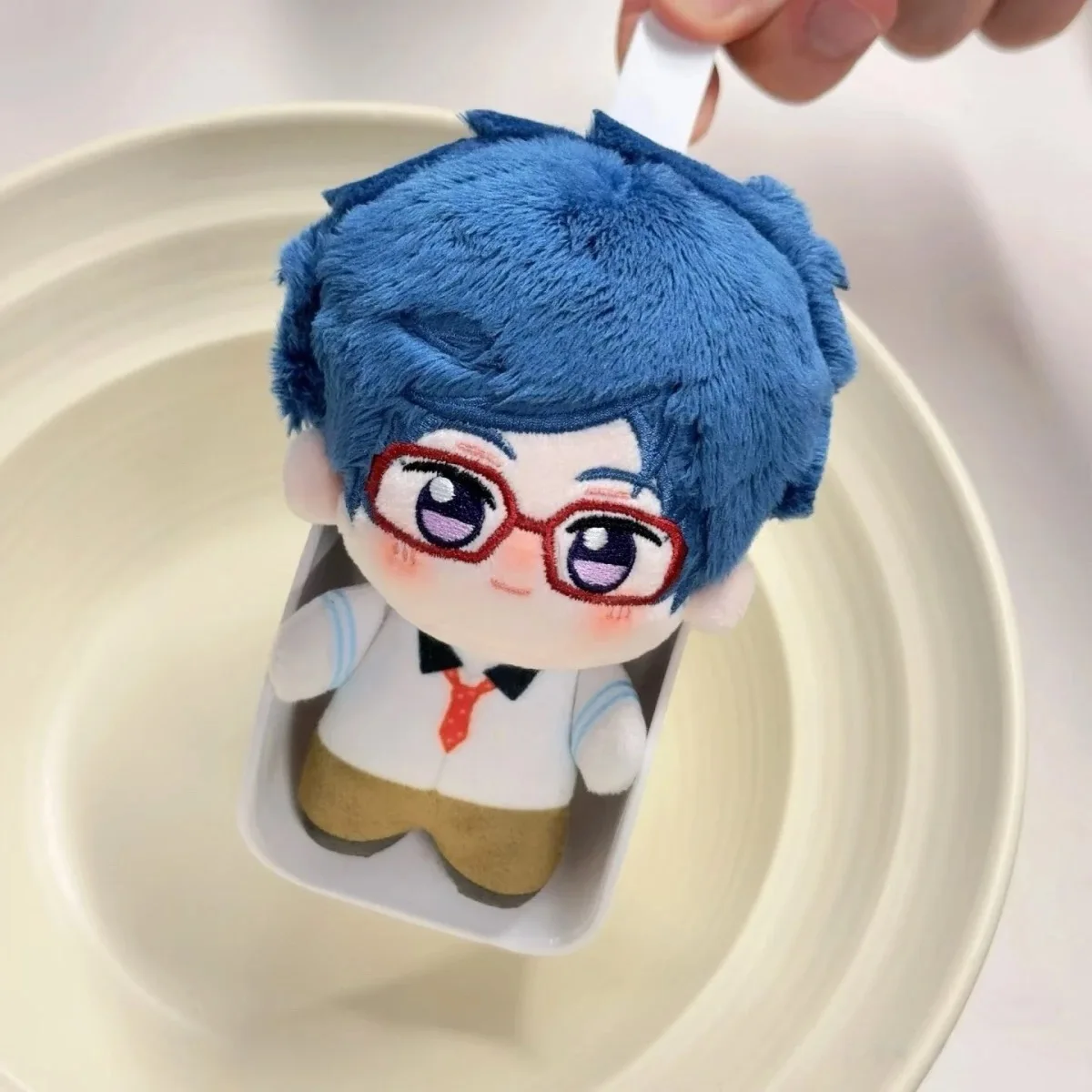 زي مدرسي قسم السباحة للرجال Nuru 10 سم دمية قطنية كوسبلاي دمية قلادة من القطيفة