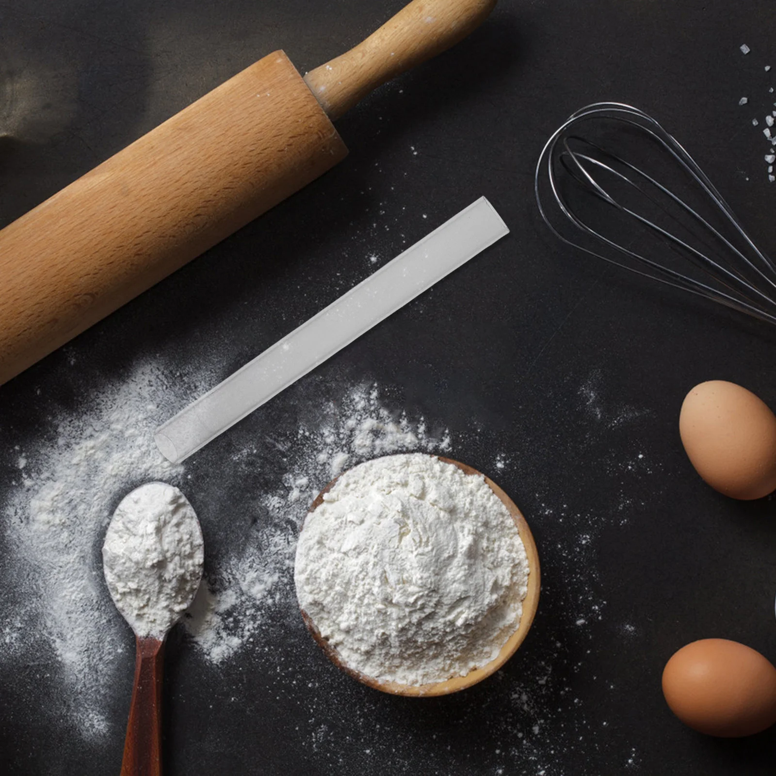 

4pcs Acrylic Round Clay Roller Stick Rolling Pin Clear Solid Hollow Sculpting Rods For Diy Craft Projects Baking Art Supplies