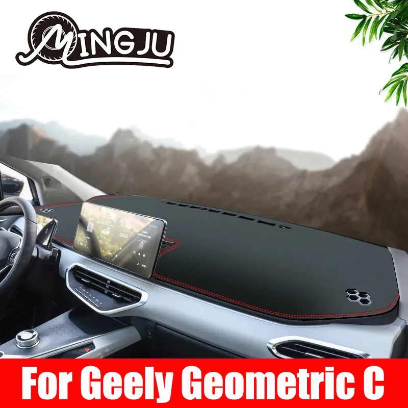 For Geely Geometric C 2022 2023 2024 Car Dashboard Cover Mats Avoid Light Pads Anti-UV Case Carpets Accessories