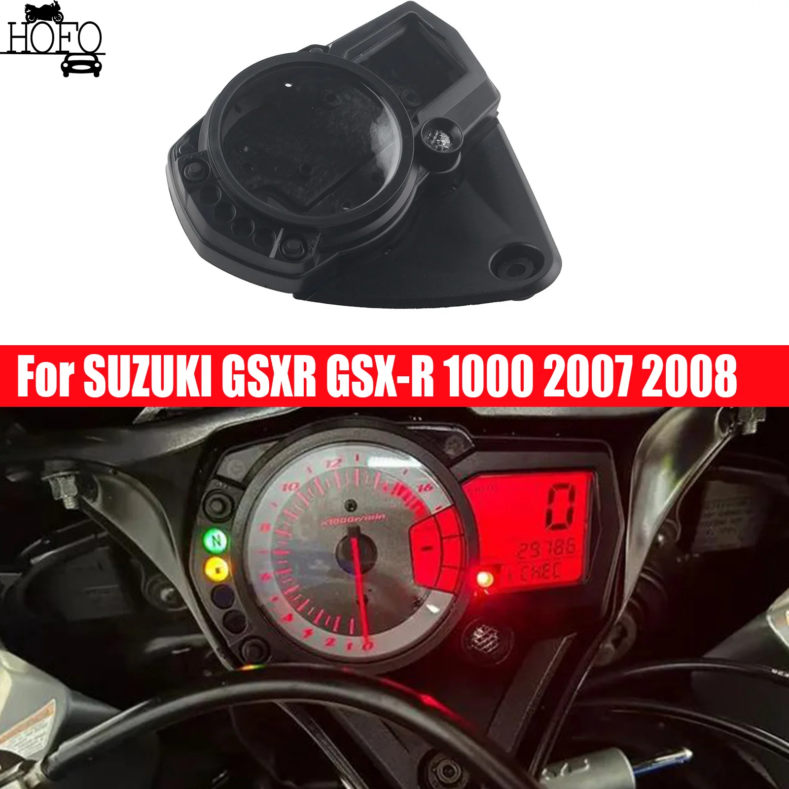 

Motorcylce Gauge Speedometer Cover Instrument Case Housing For SUZUKI GSXR GSX-R 1000 2007 2008