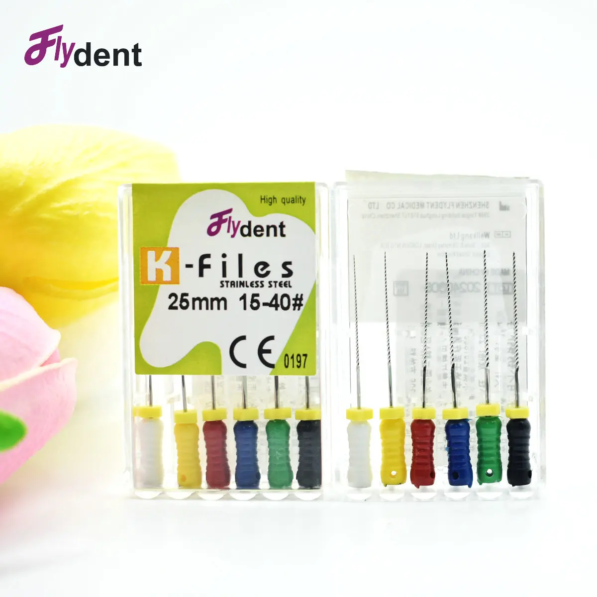 

Dental Root Canal Cleaning K Files Hand Use Files Endondontic Stainless Steel Cleaning Dentistry 25MM