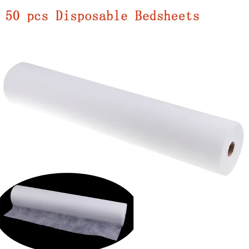 50pcs/Roll Massage Table Sheets Sets Disposable SPA Bed Sheets Non Woven Lash Bed Cover Tattoo Supply