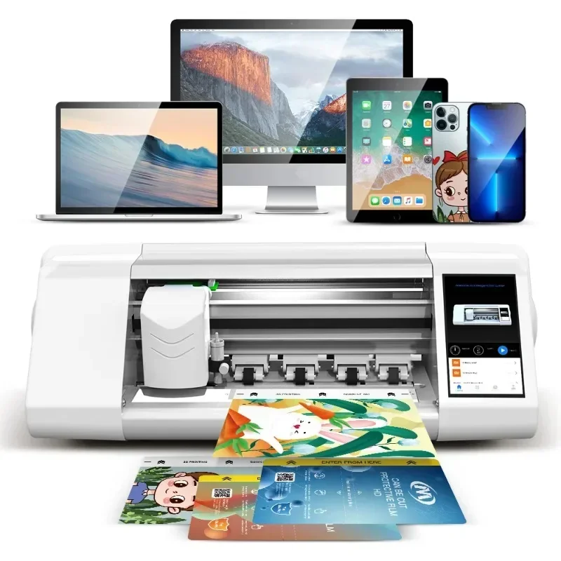 Back front cover mobile phone smart film tpu plotter making screen protector cutting machine