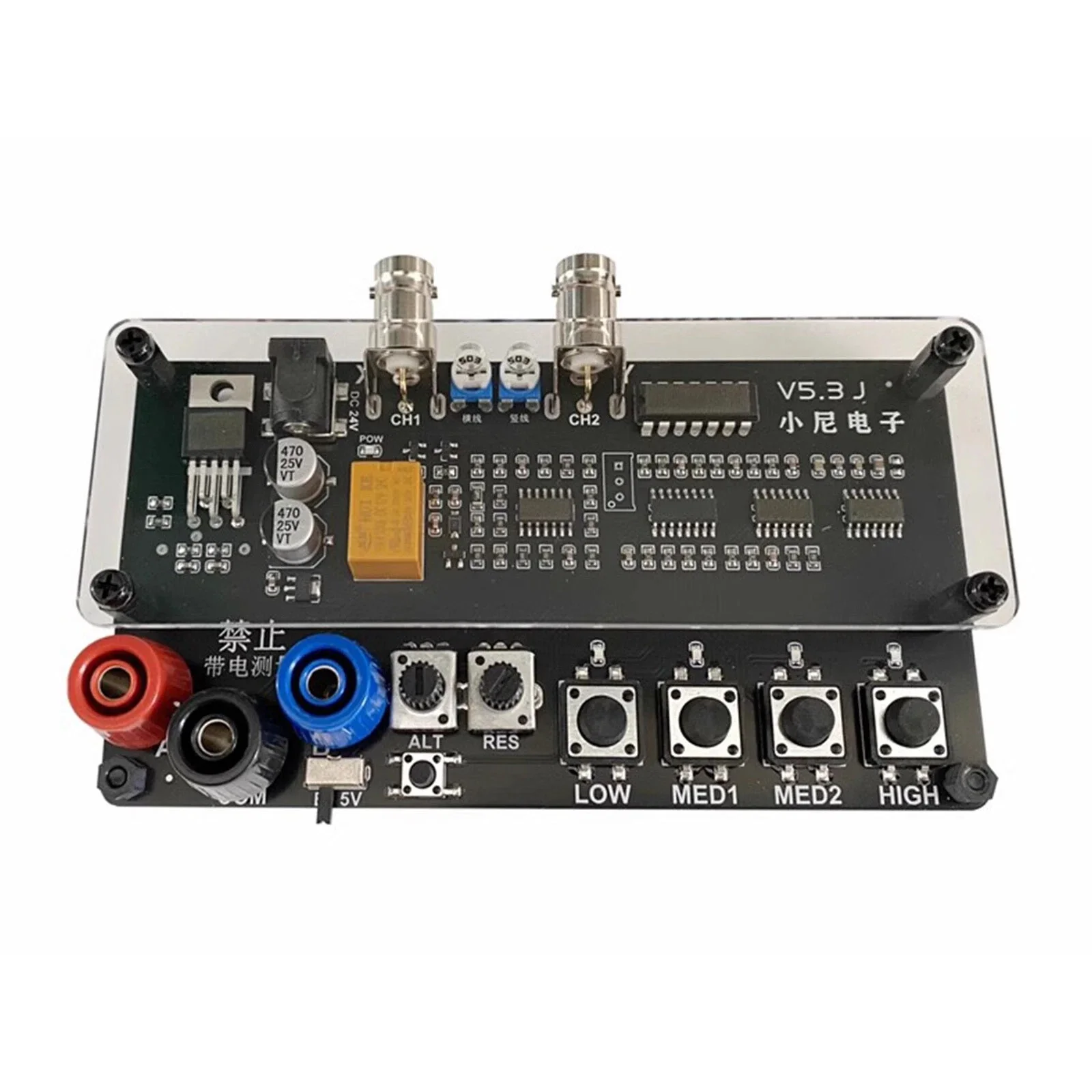 VI Curve Tester Two-Channel Input Acrylic verison Dual-Channel Display Alternate Display Shows Four Test Frequencies