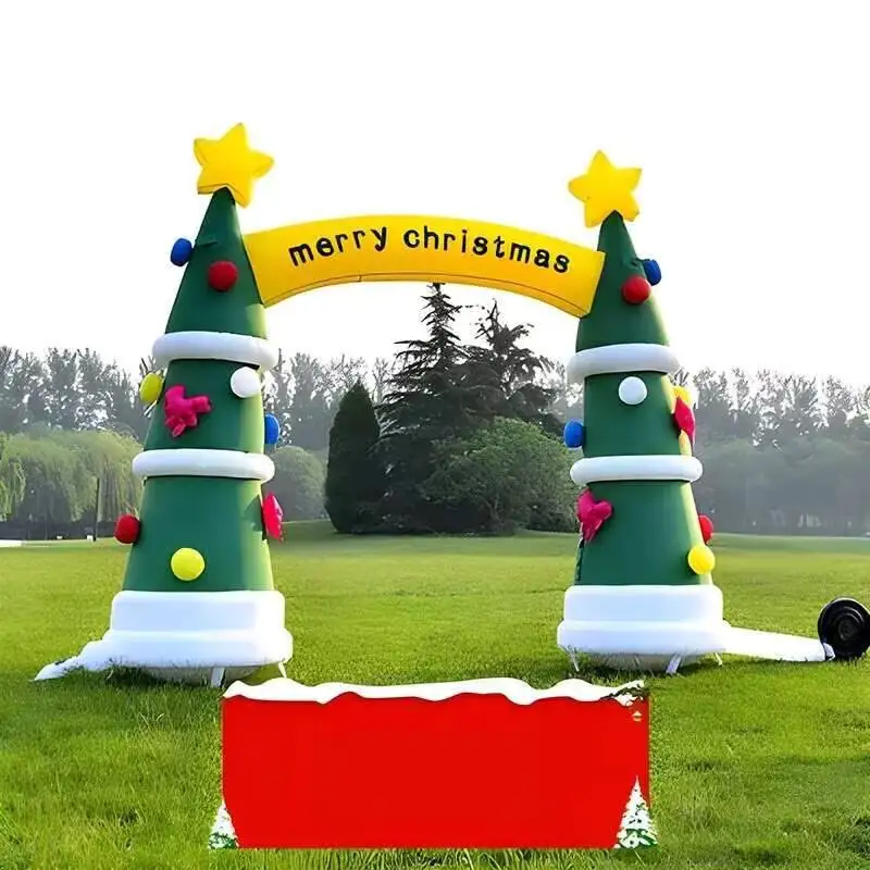 Iatable Arch Christmas Stacked Colorful Gift Boxes Archway Outdoor Indoor Holiday Decorations Blow Up Yard Giant Lawn