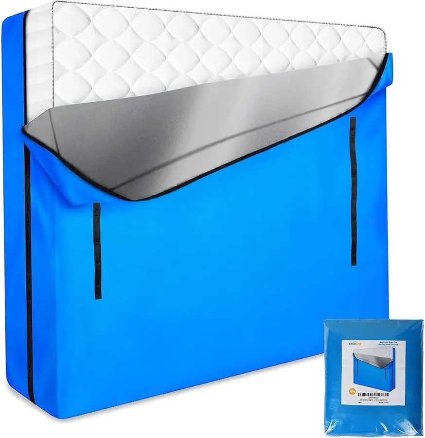 

Mattress Bags for Mo ing and Storage, Zippered Mattress Storage Bag with 8 Strong Carrying Handles, Co er Mo ing Supplies Reusab