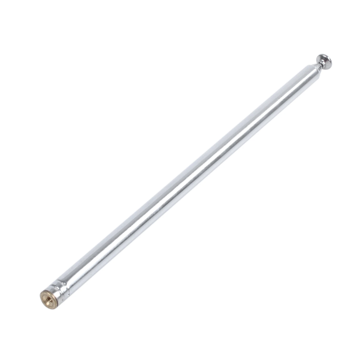 T69C 96cm Length 7 Section Telescoping Stainless Steel AM FM Radio TV Antenna