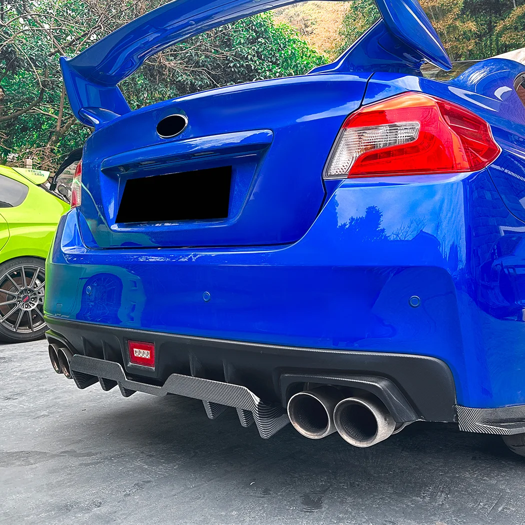 Rear Bumper Diffuser Lip for Subaru WRX STI VA 2015 2016 2017 2018 2019 2020 2021 Lower Spoiler Splitter Plate Body Kits Guard view 4
