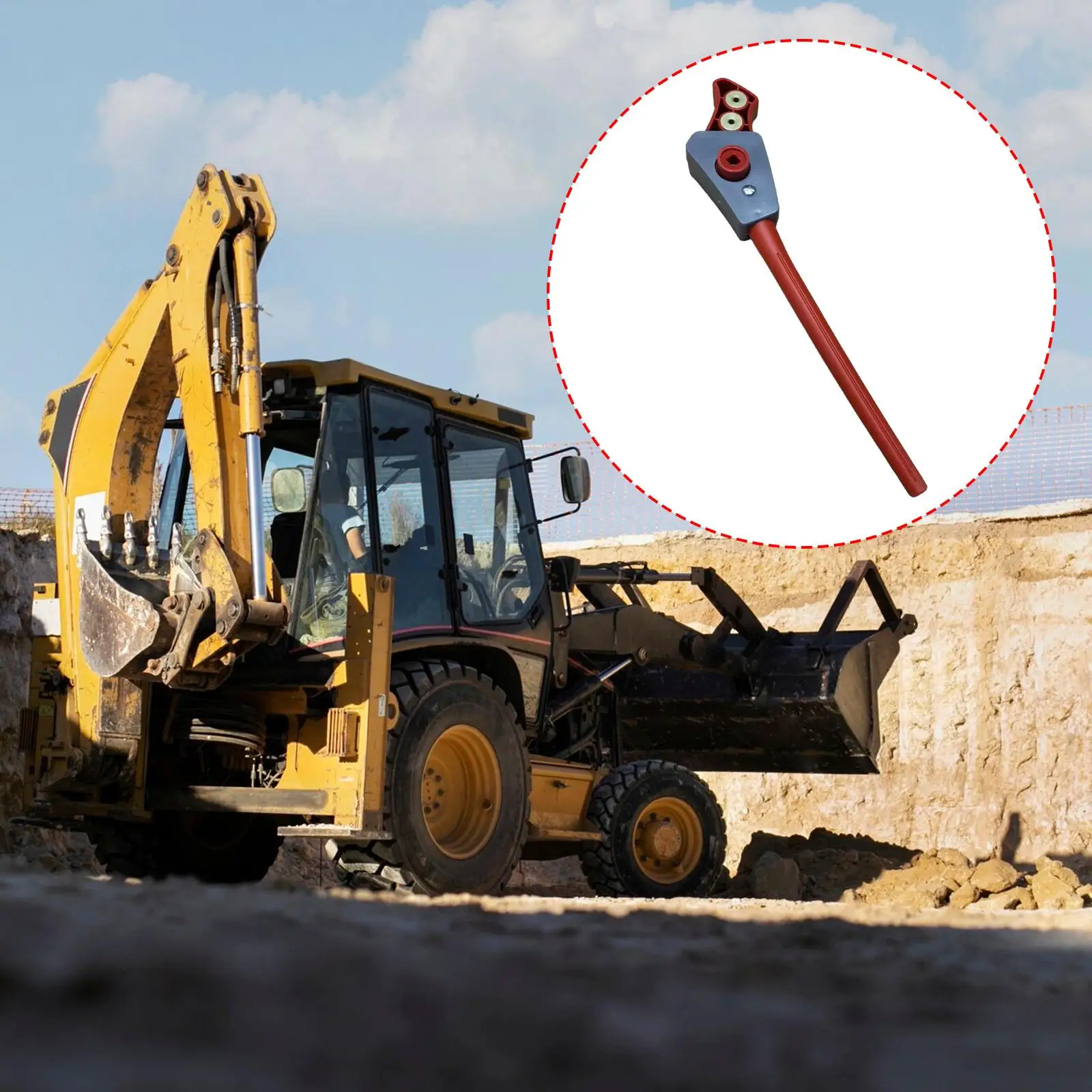 Easy to Install Excavator Lock Plastic Handle Hydraulic Safety Lock Repair Accessory for DX75 DX215 DX260 DX225 Heavy Equipment