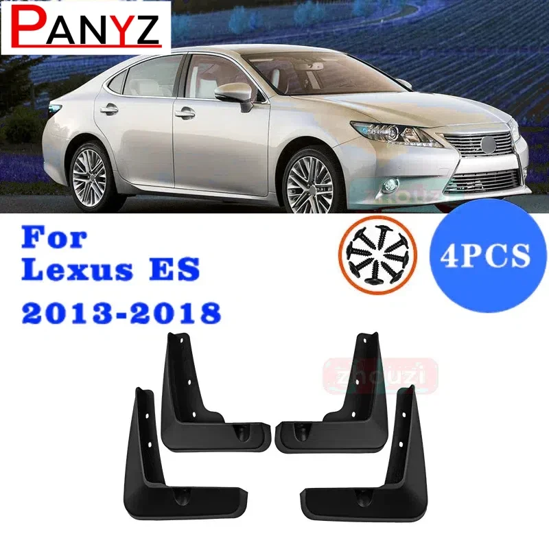 

Set Molded Mud Flaps For Lexus ES 2007-2011 2013-2017 Mudflaps Splash Guards Front Rear Mud Flap Mudguards 2014 2015