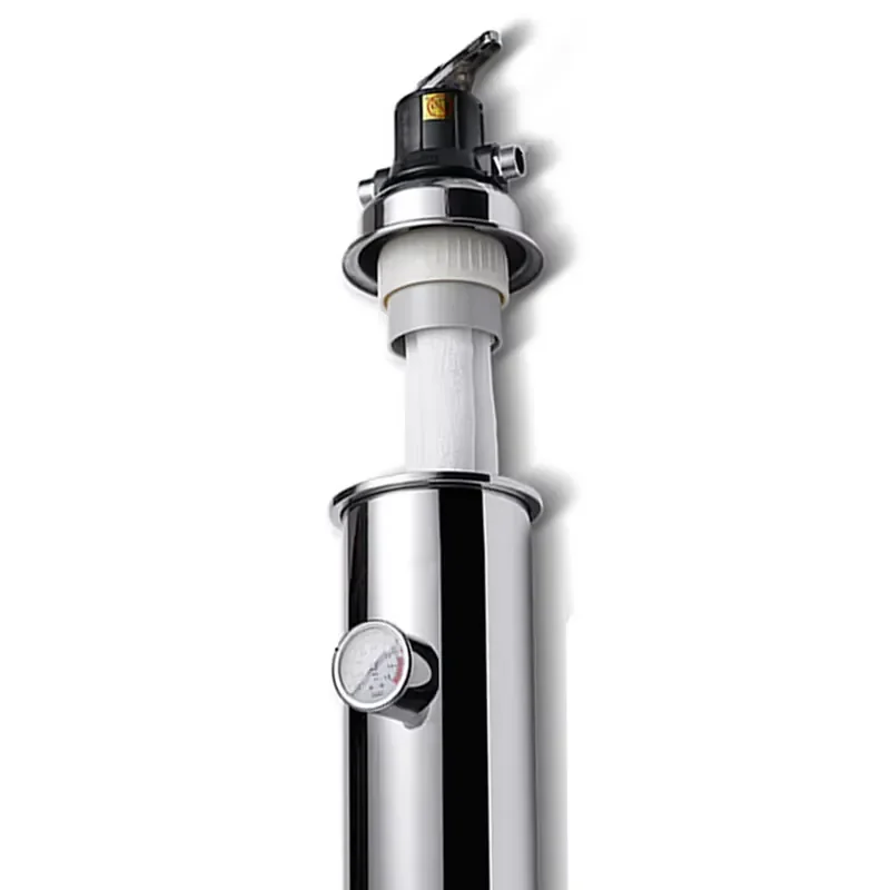 EIREE New 304 Stainless Steel Wire Mesh Cylinder Backwash Magnetic Water Filter Whole House Water Purifier Machine for