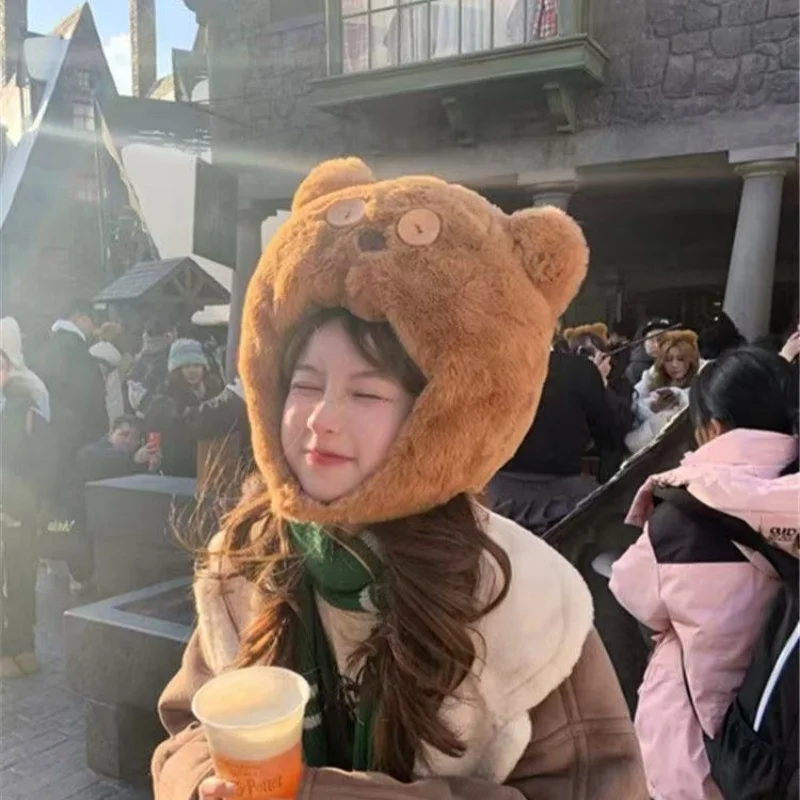 

Kawaii Anime Minions Plush Tim Bear Despicable Me Doll Dave Stuart Jerry Toy Warm Headgear Soft Hat Map For Kids Gift