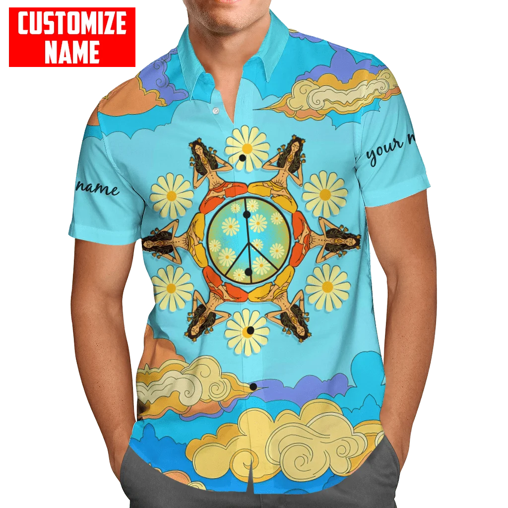 

Hippie Free Spirit Shirt 3D Print Hawaiian Shirt Men Summer Short Sleeve Shirt Men Shirts 2023 Oversized 5XL Chemise Homme-22