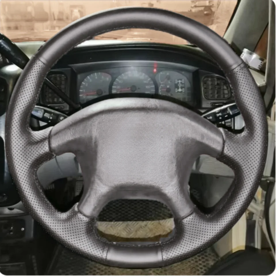 Auto Lenkrad Abdeckung Kunstleder Atmungsaktiv Für Mitsubishi Pajero Alte Mitsubishi Pajero Sport Lenkrad Flechten Abdeckung – Detail 1