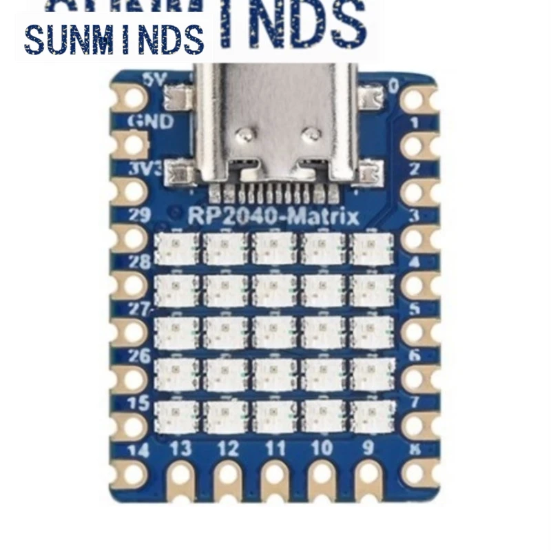 For Raspberry PI RP2040 Pico Micro development board Matrix 5X5 RGB LED matrix module