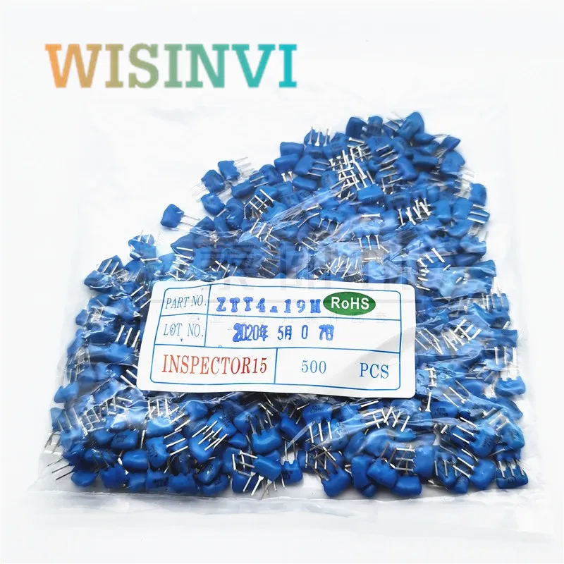 20PCS 3Pin 4MHz 8MHz 12MHz Blue Crystal Oscillator Quartz Resonator for Induction Cooker Repair