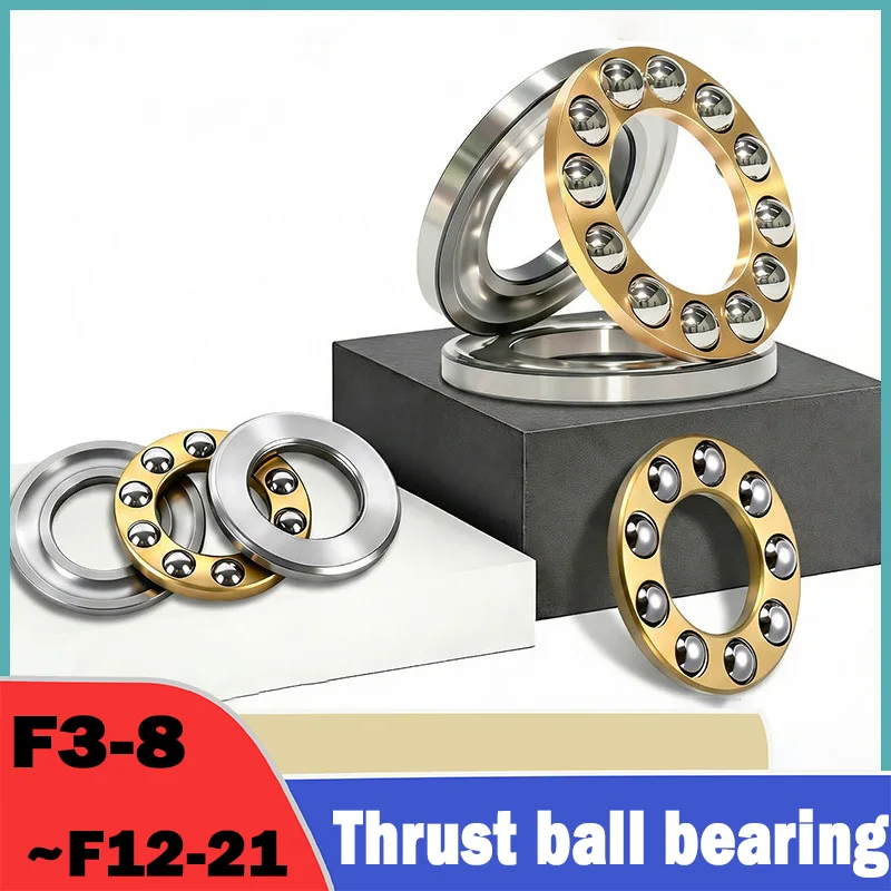 1Pcs Miniature Plane Axial Thrust Ball Bearing F3-8M F4-9M F4-10M F5-10M F5-11M F5-12M for Wind Spinners Slicers CNC Retrofits