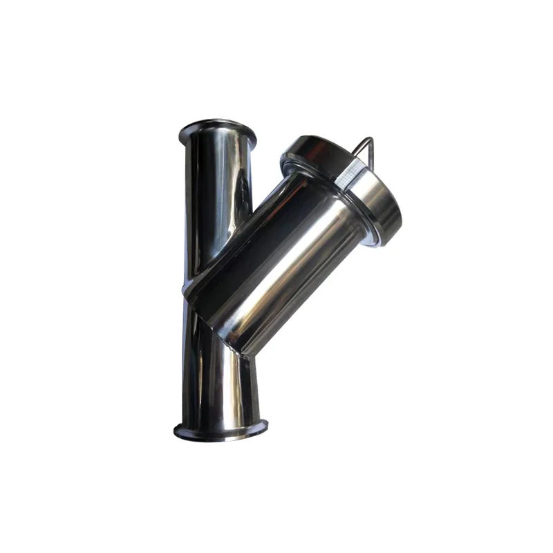 Y-Type Filter Stainless Steel Large-Flow Sanitary Quick-Installation Oblique Pipe Y-Type Filter Net