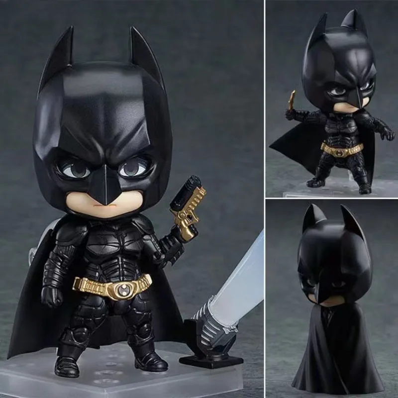 

Marvel Anime Cute Bat Man in Batman v Superman Dawn of Justice Action Figure Toys Can change face Doll figurines color box 10cm