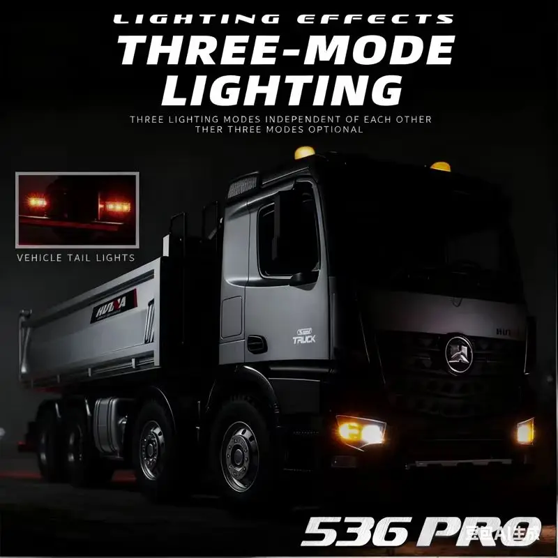 Huina Rc Model 536pro Premium Heavy Duty Remote Control Loading Dump Truck Hobby Engineering Vehicle Collectible Toy Birthday